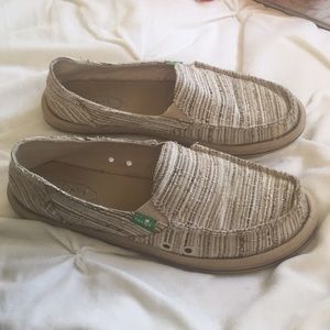 Tan Sanuk Loafers